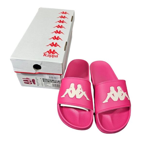 Kappa Other - Kappa Authentic Adam 2 Unisex SZ 4 slides Fuchsia Pink-white Beach Vacation